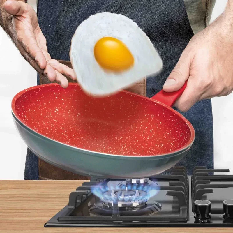 Panela Polishop Sauté Grand Vermelha 24cm - Imagem 2